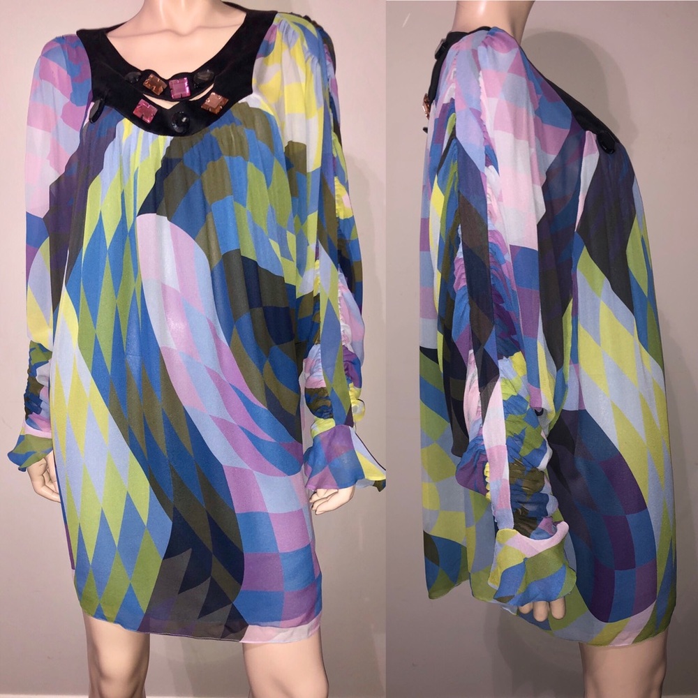 Matthew Williamson Silk Shift Dress 14